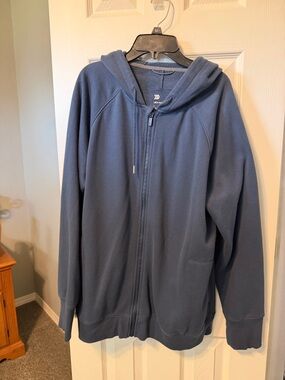 all in motion Navy Full-Zip Hooded Sweatshirt
